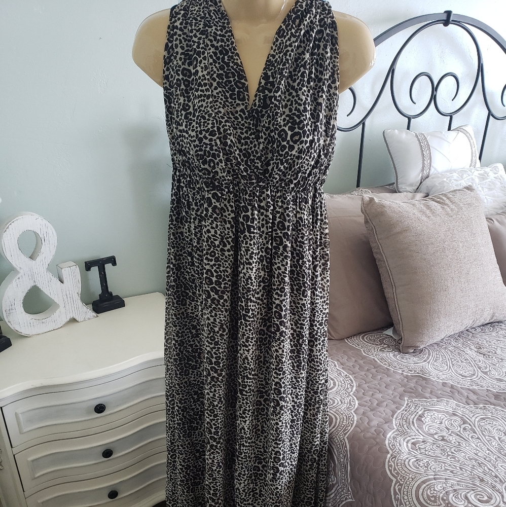 H&M maxi print dress